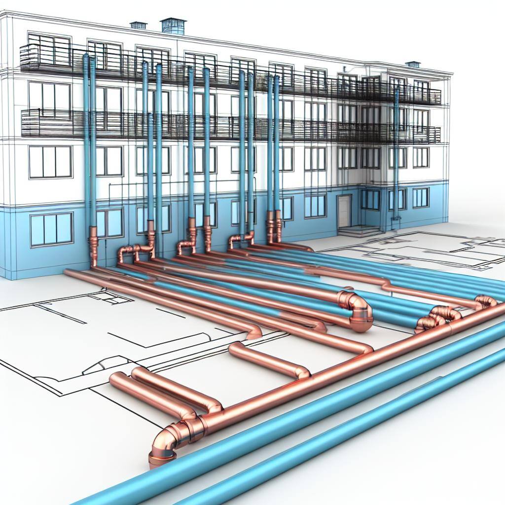 Multifamily property water pipes