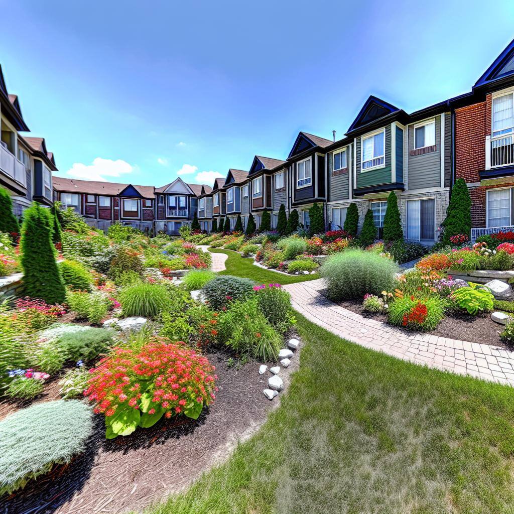 multifamily property garden style townhomes